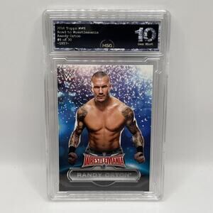 2016 Topps WWE Road to Wrestlemania Randy Orton #8 Of 30 Graded 10 Gem Mint Card